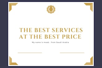 design the best for you at a low price