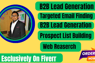 b2b lead generation and build a prospect email list