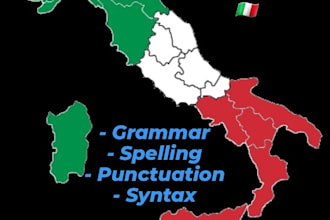 professionally proofread your italian text