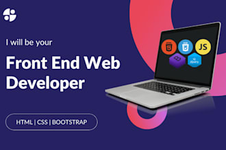 be your expert frontend developer html css bootstrap javascript