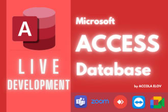 develop ms access database online