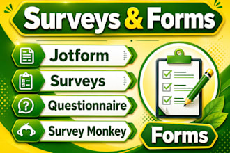 create jotforms, online surveys and questionnaires, survey monkey forms
