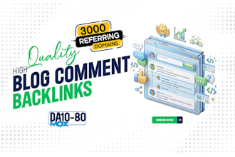 build high da blog comment backlinks to improve SEO ranking