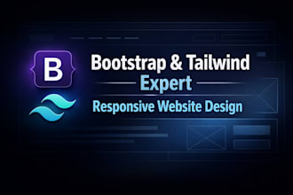 build websites using bootstrap and tailwind CSS