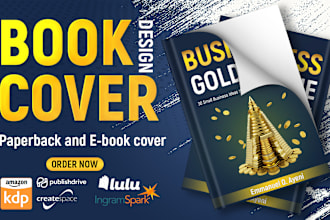 do KDP print book cover design and kindle ebook cover design