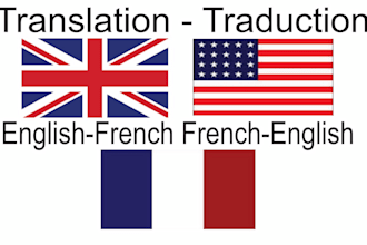 do french translation english to french vise versa in 24 hrs