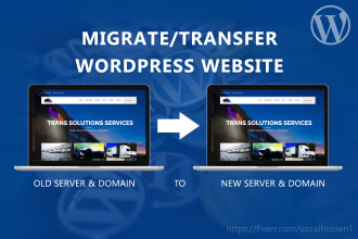 transfer or migrate a wordpress website to a new domain