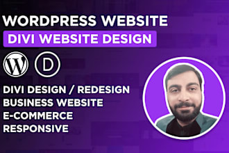 design wordpress divi website for your business