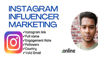 find instagram influencers list of any targeted niche for influencer marketing