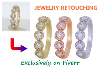 do jewelry retouch and product photography retouching by photoshop