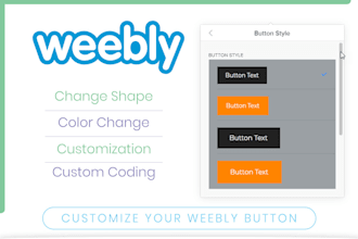 create, design, customize weebly button
