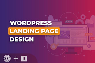 create wordpress landing page website using elementor