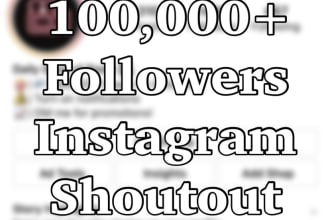 do an instagram shoutout on an 150k entertainment page