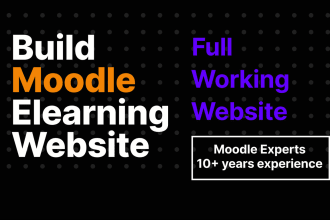 build a moodle elearning website