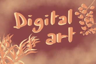 make digital art for you in any style