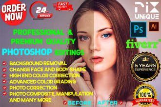 do advanced premium edit retouch manipulation photoshop fast
