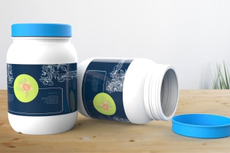do realistic product packaging rendering for amazon, ebay