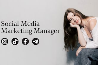 be your social media marketing manager