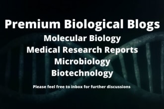 撰写分子生物学和微生物学方面的技术博客