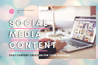 create social media content
