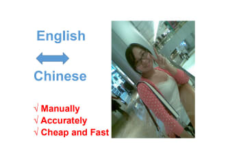 manually translate your english document to chinese