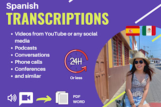 do a express spanish transcription