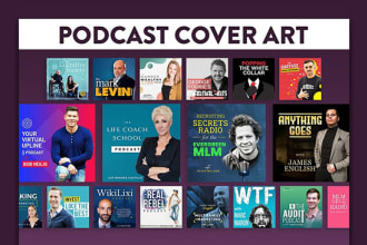 design an awesome podcast cover art