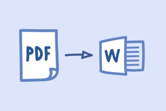 do PDF to word, scanned doc or images to word