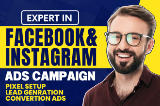 be your facebook advertising, marketing, fb ads campaign, ig ads expert