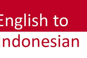 translate 1000 words english to indonesia