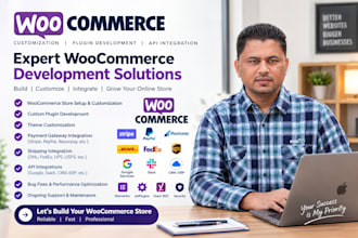 help to develop your woocommerce store, fix bugs