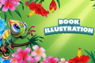 create beautiful childrens book illustrations