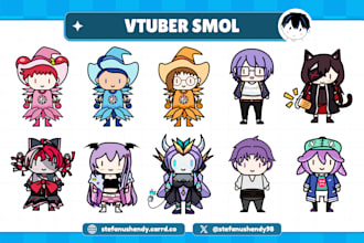 design a cute smol vtuber character