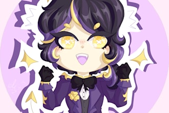 draw a chibi character of your choice, icon or fullbody