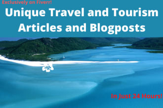 write amazing travel and tourism articles and blogs for you