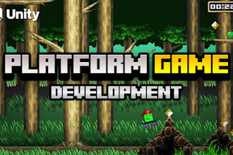 develop a custom unity 2d platformer or prototype