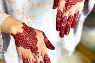 providing a henna service at a very affordable price