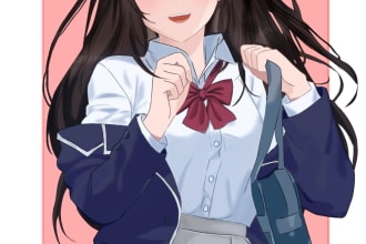 draw beautiful anime style art, original character, or any 2d images for you