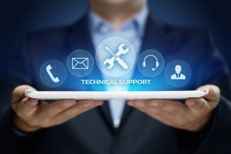 technical and customer support via email, livechat, remote