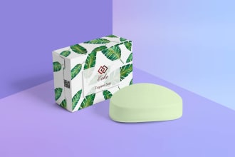 design or redesign soap packaging label or box