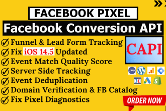 setup facebook conversion API with gtm server side tracking pixel track by ga4