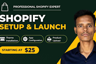 set up and configure your shopify store for launch