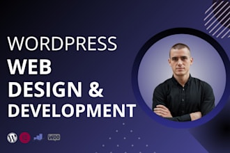web design and develop a responsive modern wordpress website