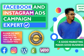 execute quality facebook and instagram ads campaign for good sales