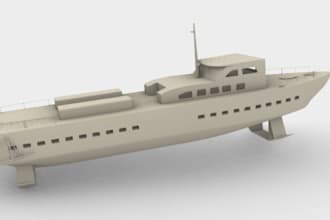 model ship and boats for 3d printing