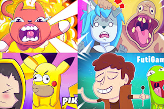 design a cartoon drawn youtube thumbnail