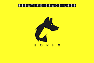 design a clever modern, negative space business logo design