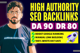 provide seo backlinks high da authority link building service for google ranking