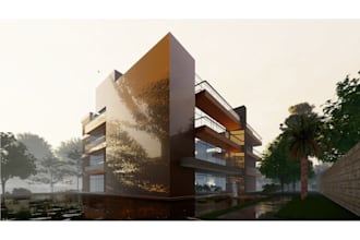 create photorealistic architectural 3d rendering