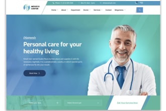 design dental clinics, doctors, hospitals, and healthcare fitness website